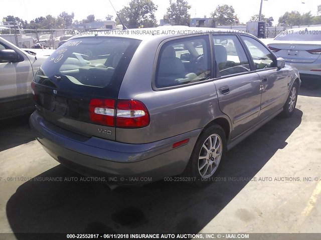 YV1VW275X4F032081 - 2004 VOLVO V40 1.9T GRAY photo 4