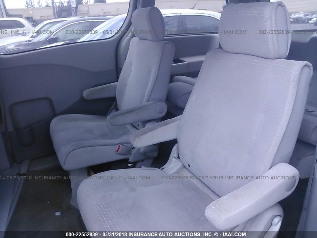 5N1BV28U96N111148 - 2006 NISSAN QUEST S/SE/SL GRAY photo 8