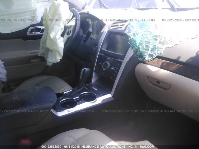 1FM5K7F80FGB82753 - 2015 FORD EXPLORER LIMITED Сұр фото 5