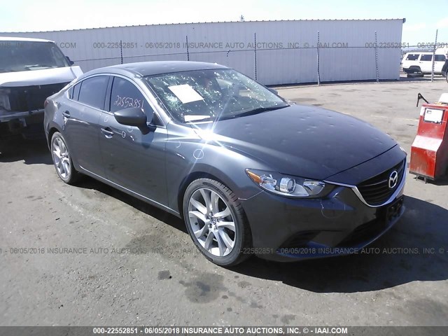 JM1GJ1V67E1161848 - 2014 MAZDA 6 TOURING GRAY photo 1