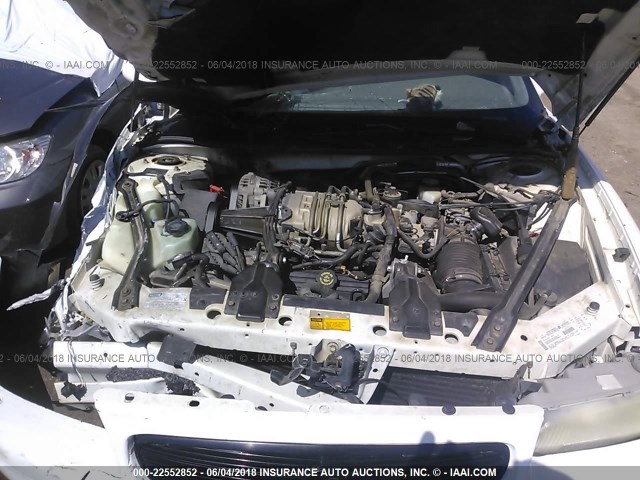 2G4WF5217V1449517 - 1997 BUICK REGAL GS WHITE photo 10
