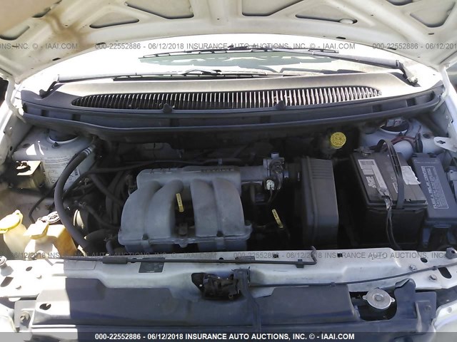 2B4FP25B7YR576632 - 2000 DODGE CARAVAN WHITE photo 10