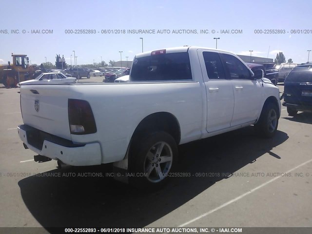 1C6RD7HT8CS210901 - 2012 DODGE RAM 1500 SPORT WHITE photo 4