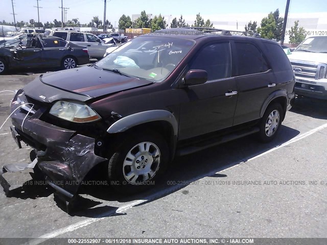 2HNYD18291H532356 - 2001 ACURA MDX BURGUNDY photo 2