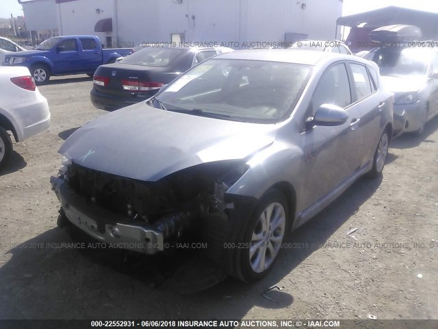 JM1BL1H63A1318981 - 2010 MAZDA 3 S GRAY photo 2