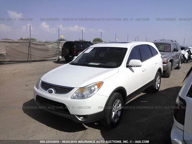 KM8NU13C98U060901 - 2008 HYUNDAI VERACRUZ GLS/SE/LIMITED WHITE photo 2