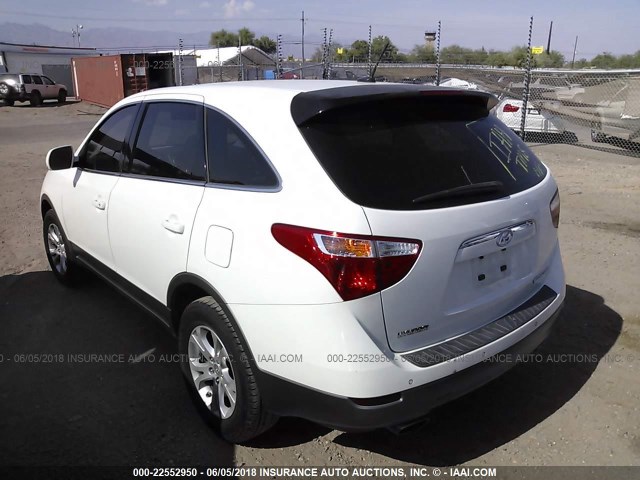 KM8NU13C98U060901 - 2008 HYUNDAI VERACRUZ GLS/SE/LIMITED WHITE photo 3