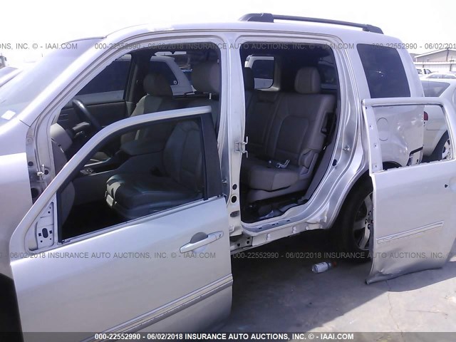 5FNYF3H93CB031206 - 2012 HONDA PILOT TOURING SILVER photo 6