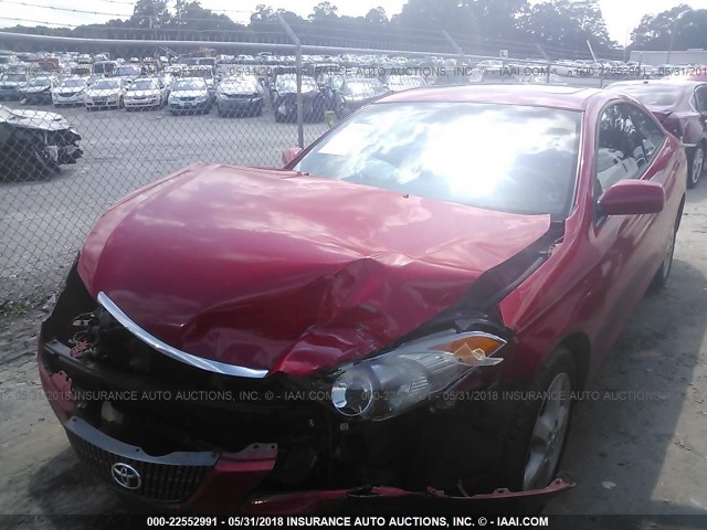 4T1CA30P96U105366 - 2006 TOYOTA CAMRY SOLARA SE/SLE წითელი ფოტო 2