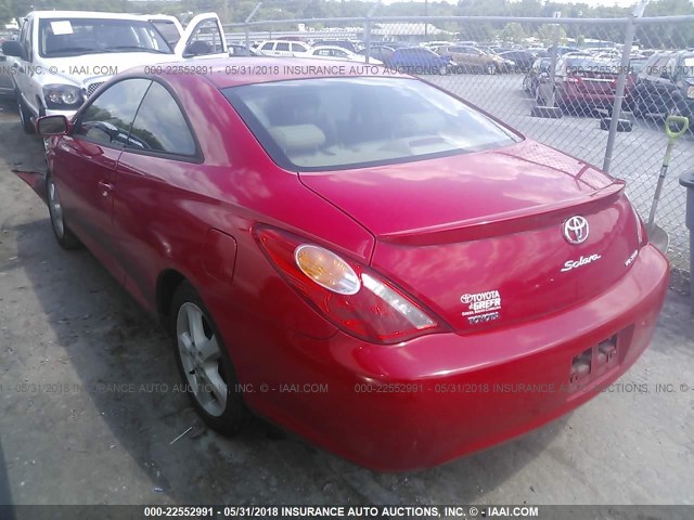 4T1CA30P96U105366 - 2006 TOYOTA CAMRY SOLARA SE/SLE RED photo 3