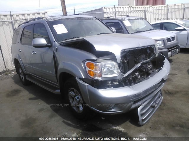 5TDBT48A62S092896 - 2002 TOYOTA SEQUOIA LIMITED SILVER photo 1