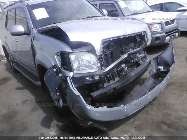 5TDBT48A62S092896 - 2002 TOYOTA SEQUOIA LIMITED SILVER photo 6