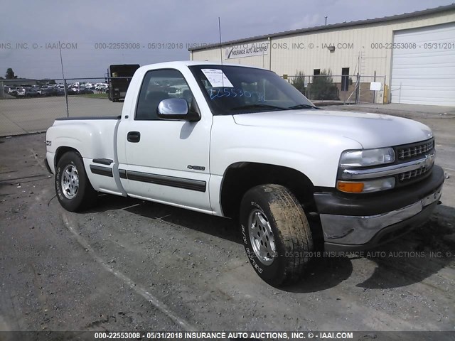 1GCEK14T7YZ288505 - 2000 CHEVROLET SILVERADO K1500 WHITE photo 1