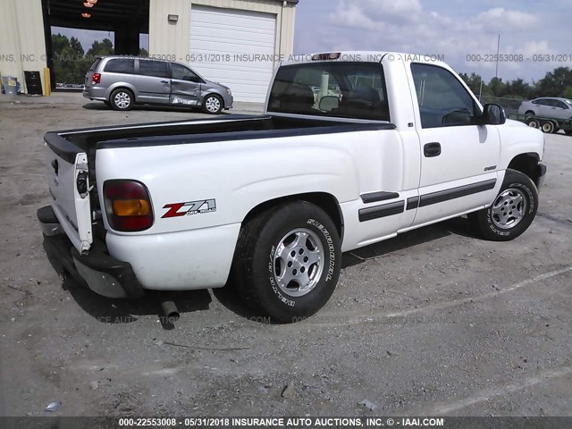 1GCEK14T7YZ288505 - 2000 CHEVROLET SILVERADO K1500 WHITE photo 4