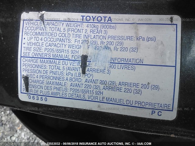 4T1BF28K2YU941927 - 2000 TOYOTA CAMRY LE/XLE GRAY photo 9