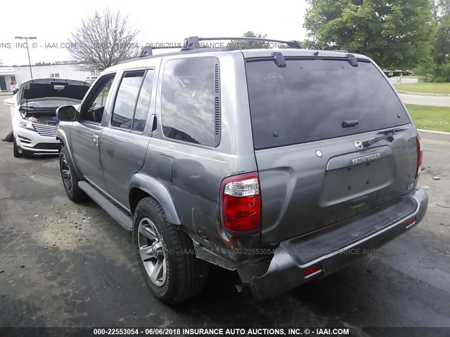 JN8DR09Y24W914368 - 2004 NISSAN PATHFINDER LE/SE GRAY photo 3