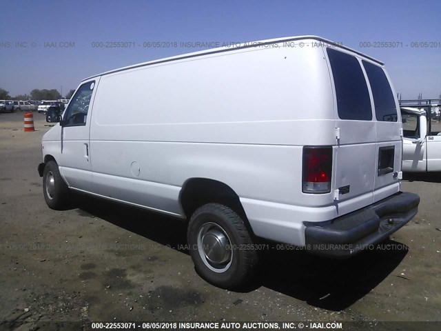 1FTSE34L8YHB82124 - 2000 FORD ECONOLINE E350 SUPER DUTY VAN WHITE photo 3