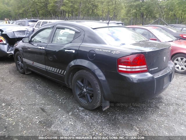 1B3LC56R38N659990 - 2008 DODGE AVENGER SXT BLACK photo 3