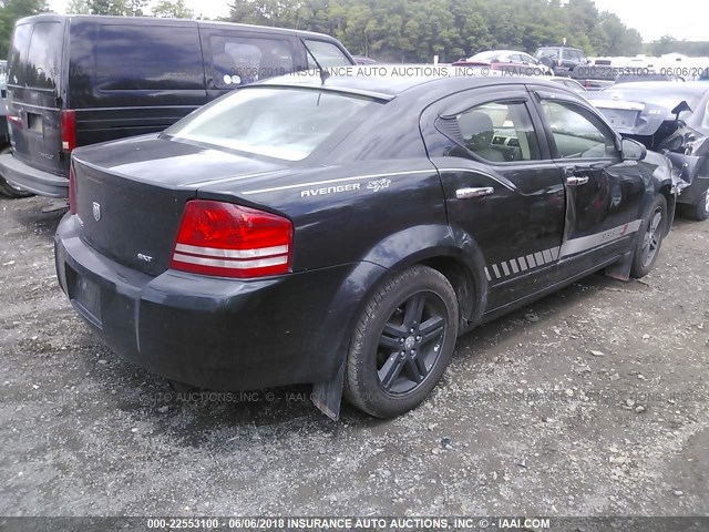 1B3LC56R38N659990 - 2008 DODGE AVENGER SXT BLACK photo 4