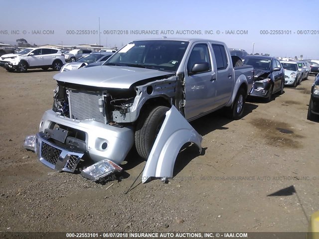 1N6AD0ER3GN748896 - 2016 NISSAN FRONTIER S/SV/SL/PRO-4X SILVER photo 2