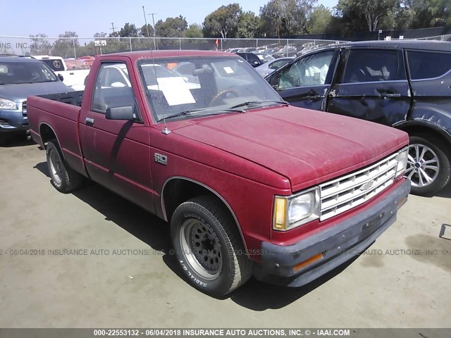 1GCBS14E6G8170874 - 1986 CHEVROLET S TRUCK S10 RED photo 1