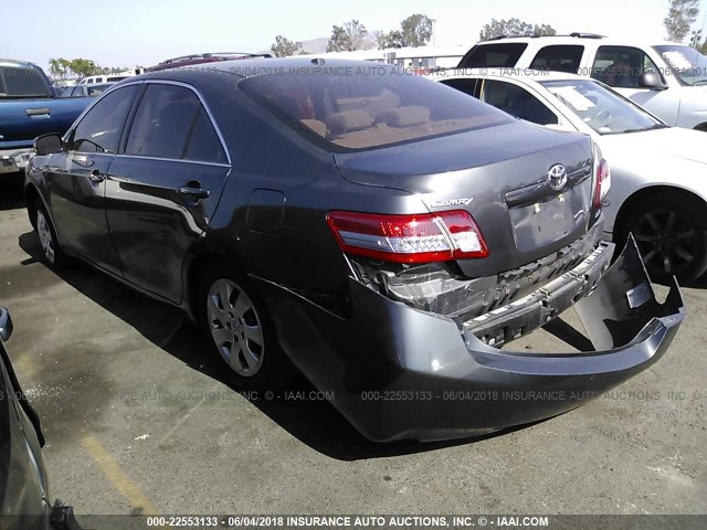 4T1BK3EK4AU597397 - 2010 TOYOTA CAMRY SE/LE/XLE 灰色 照片 3