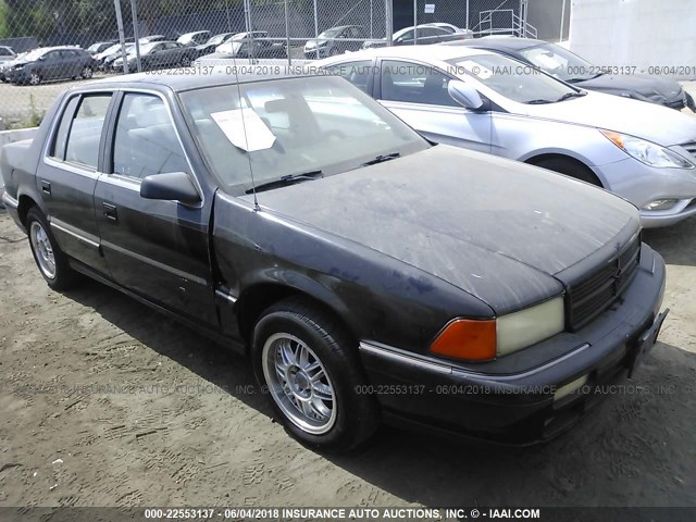 1B3XA7634LF895632 - 1990 DODGE SPIRIT ES MAROON photo 1