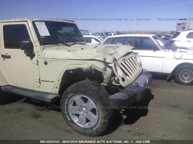 1J4GA5D15BL563066 - 2011 JEEP WRANGLER SAHARA TAN photo 6