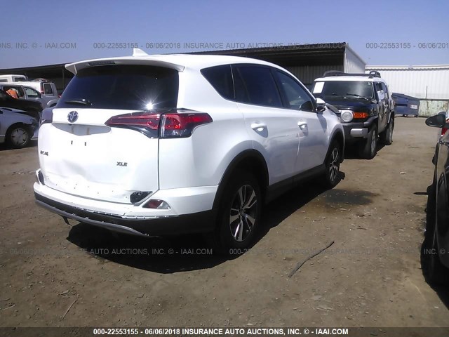 2T3WFREV1JW463389 - 2018 TOYOTA RAV4 ADVENTURE/XLE 白色 照片 4