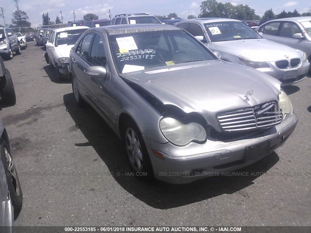 WDBRF81J24F471869 - 2004 MERCEDES-BENZ C 240 4MATIC GRAY photo 1