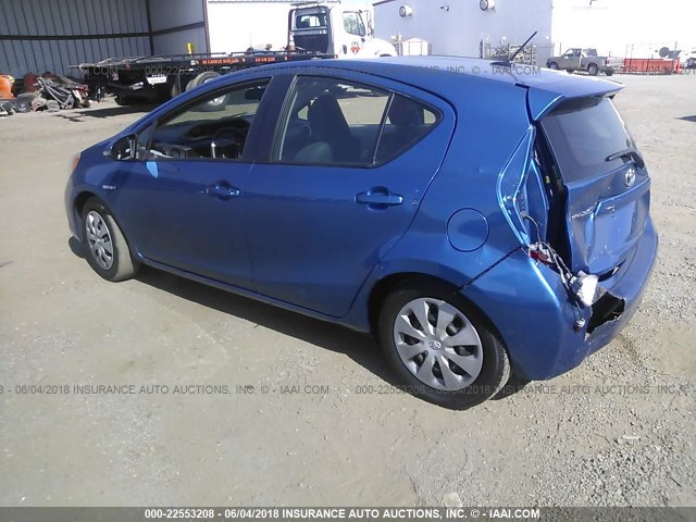 JTDKDTB30D1540910 - 2013 TOYOTA PRIUS C 蓝色 照片 3