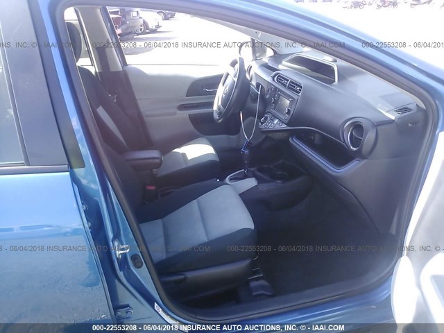 JTDKDTB30D1540910 - 2013 TOYOTA PRIUS C 蓝色 照片 5