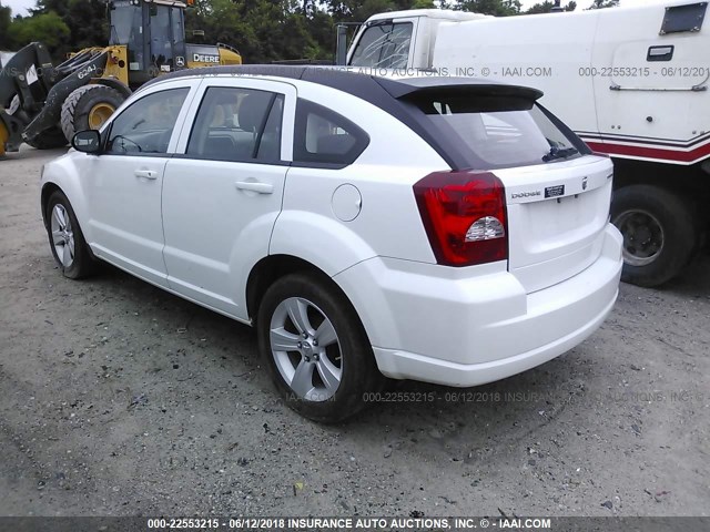 1B3CB3HA5BD242270 - 2011 DODGE CALIBER MAINSTREET WHITE photo 3