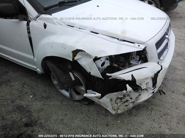 1B3CB3HA5BD242270 - 2011 DODGE CALIBER MAINSTREET WHITE photo 6