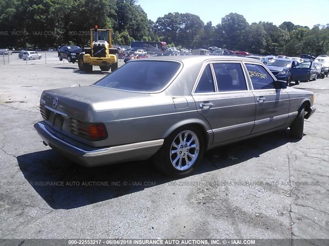 WDBCA39D5JA405301 - 1988 MERCEDES-BENZ 560 SEL TAN photo 4