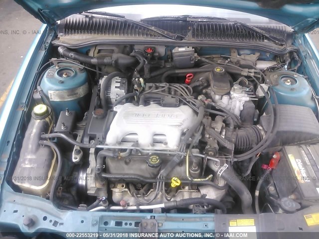 1G2NE15M5SM541425 - 1995 PONTIAC GRAND AM SE TURQUOISE photo 10