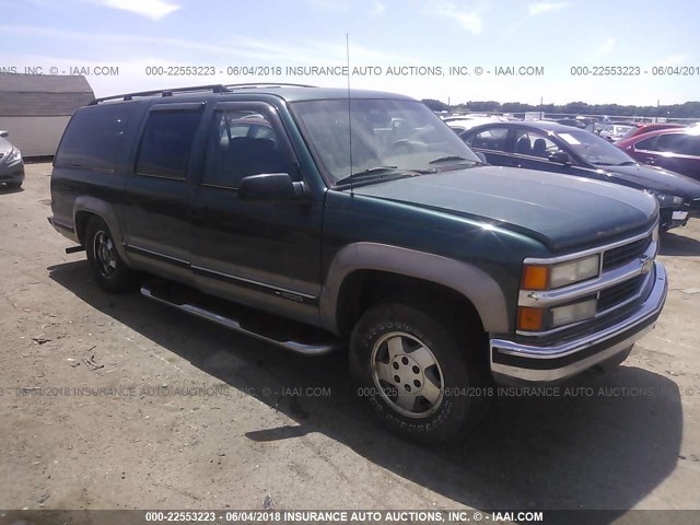 1GNFK16K6SJ317532 - 1995 CHEVROLET SUBURBAN K1500 GREEN photo 1