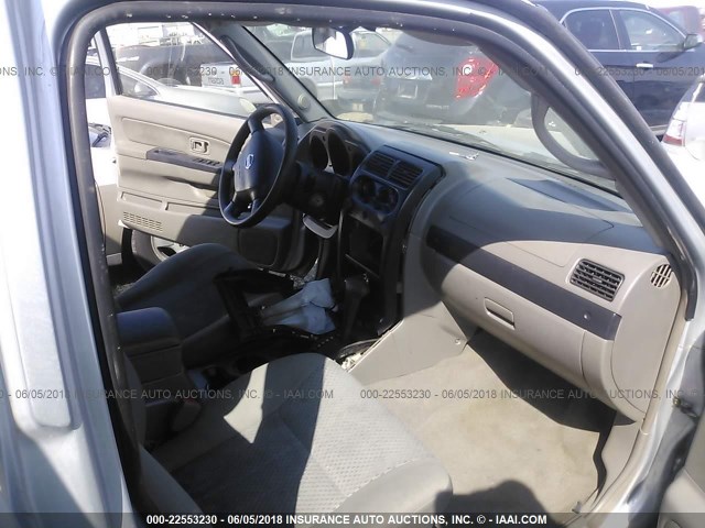 5N1ED28Y12C567511 - 2002 NISSAN XTERRA XE/SE SILVER photo 5