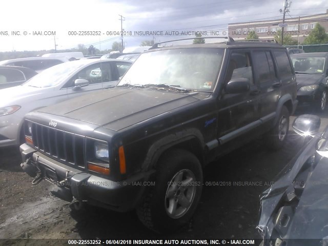 1J4FJ68S4WL137444 - 1998 JEEP CHEROKEE SPORT/CLASSIC შავი ფოტო 2
