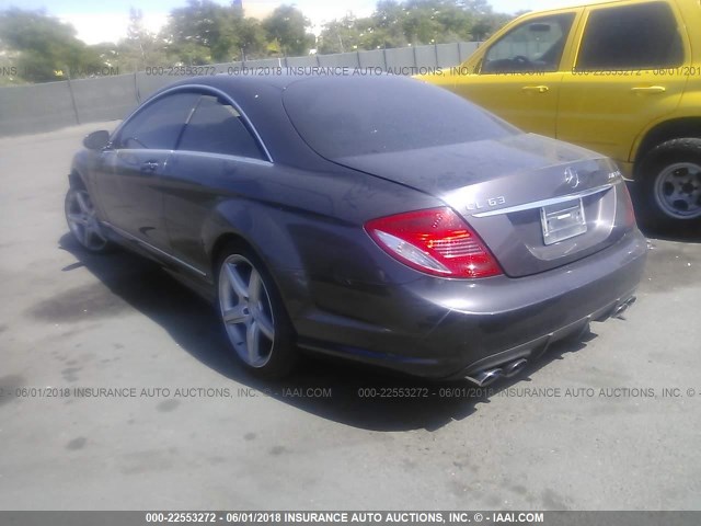 WDDEJ77X38A008247 - 2008 MERCEDES-BENZ CL 63 AMG GRAY photo 3