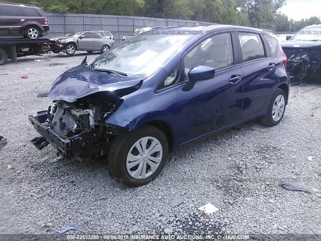 3N1CE2CP0HL375276 - 2017 NISSAN VERSA NOTE S/S PLUS/SV/SL/SR Dark Blue photo 2