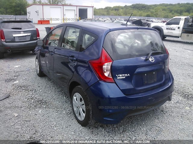 3N1CE2CP0HL375276 - 2017 NISSAN VERSA NOTE S/S PLUS/SV/SL/SR Dark Blue photo 3