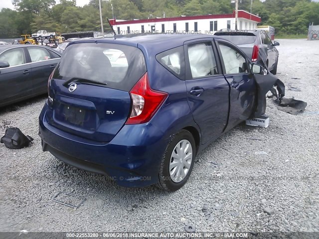 3N1CE2CP0HL375276 - 2017 NISSAN VERSA NOTE S/S PLUS/SV/SL/SR Dark Blue photo 4
