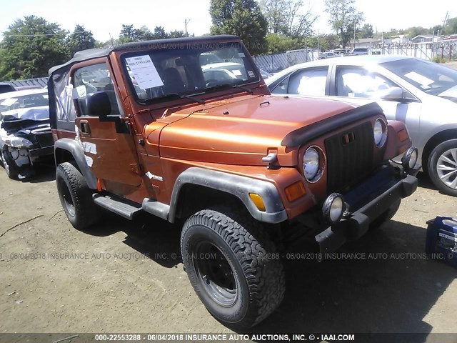 1J4FA49S8YP799106 - 2000 JEEP WRANGLER / TJ SPORT Narıncı foto 1
