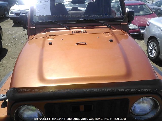 1J4FA49S8YP799106 - 2000 JEEP WRANGLER / TJ SPORT Narıncı foto 10