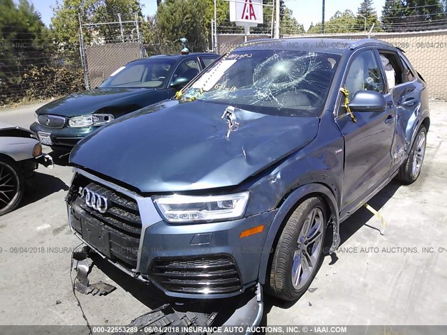 WA1GCCFS7HR005097 - 2017 AUDI Q3 PRESTIGE BLUE photo 2