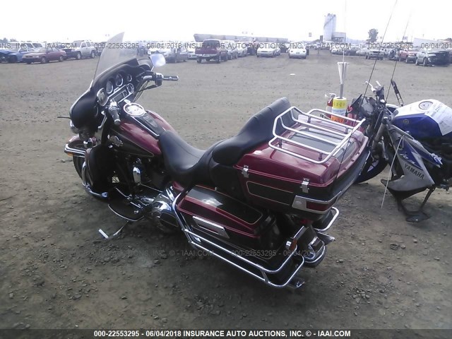 1HD1FC4137Y714321 - 2007 HARLEY-DAVIDSON FLHTCUI Қызыл фото 3