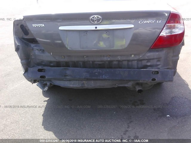 4T1BE32K63U696849 - 2003 TOYOTA CAMRY LE/XLE/SE 灰色 照片 6