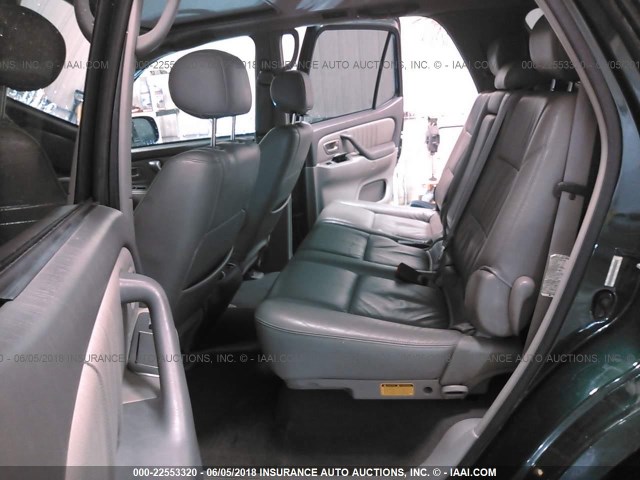 5TDBT48A22S068756 - 2002 TOYOTA SEQUOIA LIMITED GREEN photo 8