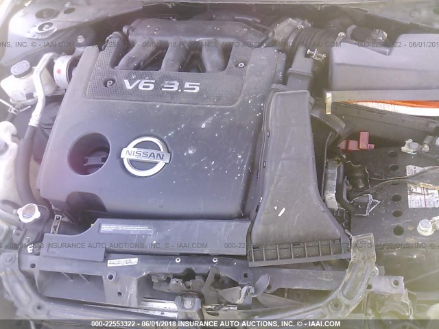 1N4BL2AP8AC112185 - 2010 NISSAN ALTIMA SR GRAY photo 10